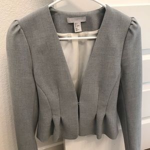 Gray H&M peplum blazer